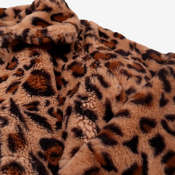 MONOPRIX 8 ans veste fausse fourrure léopard