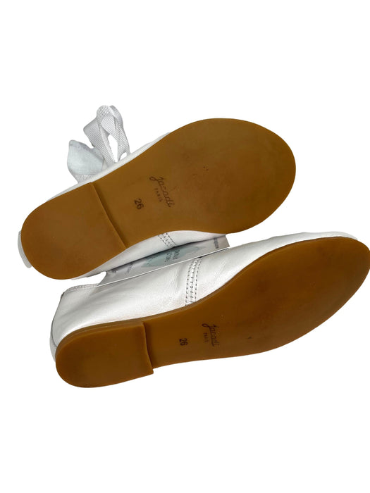 JACADI P 26 Ballerines blanches a nouer