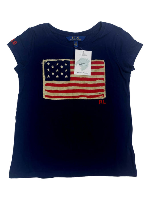 RALPH LAUREN 7 ans T-shirt marine drapeau américain