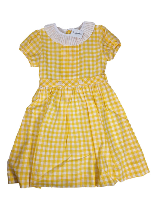 AMAIA outlet robe jaune carreaux 8 ans