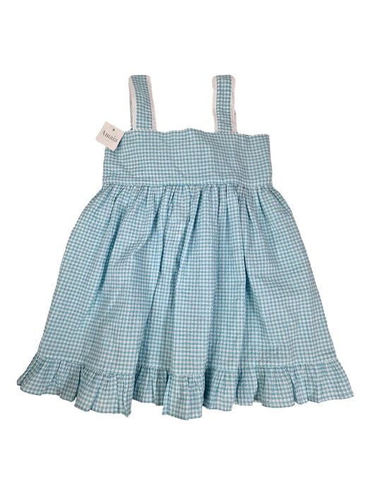 AMAIA outlet robe vichy turquoise 4,5,6 ans