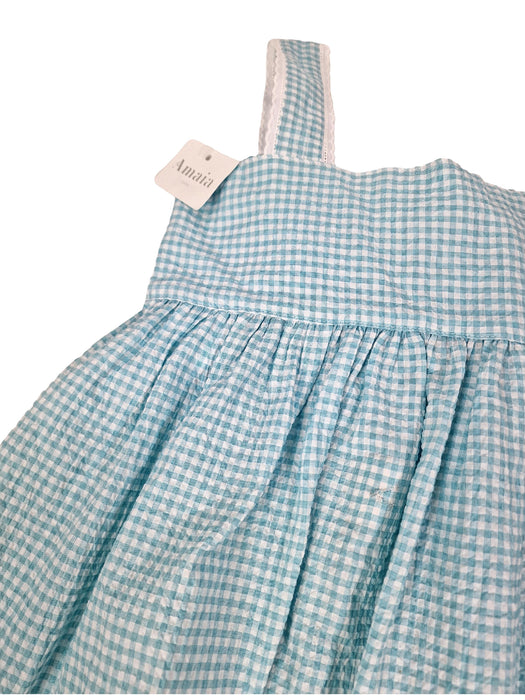 AMAIA outlet robe vichy turquoise 4,5,6 ans