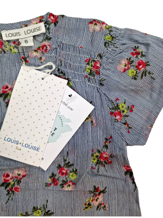LOUIS LOUISE outlet 6m blouse rayé fleurs