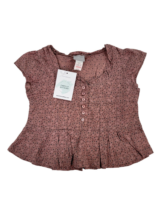 CYRILLUS 4 ans blouse 100% coton marron