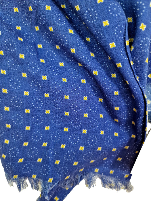 BONPOINT foulard bleu et jaune