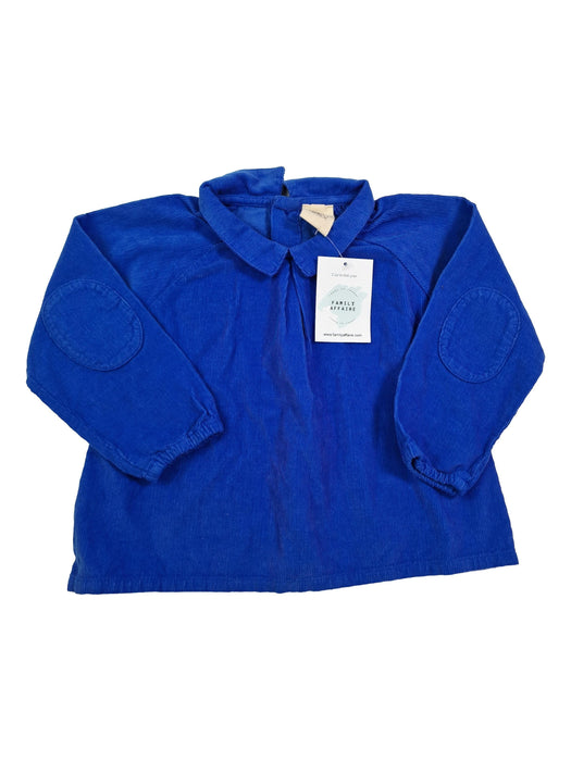 LILILOTTE outlet 2 ans blouse velours bleu proto
