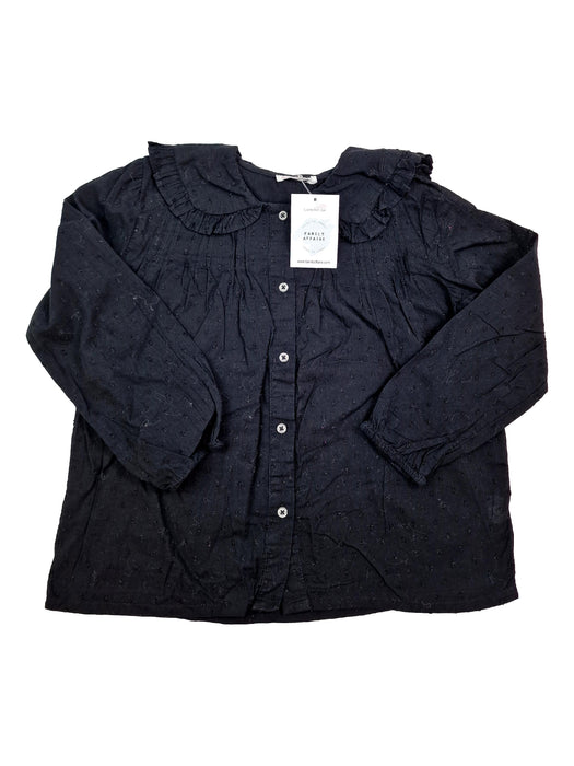 MONOPRIX 8 ans blouse noire plumetis