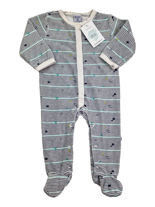 ABSORBA 9m pyjama velours rayé