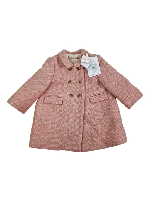 manteau fille laine rose Bonpoint pas cher