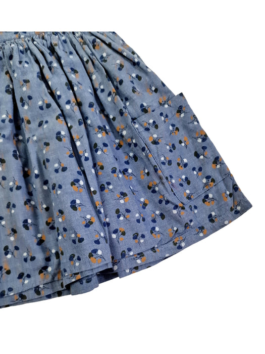 MONOPRIX 6 ans jupe bleu motif