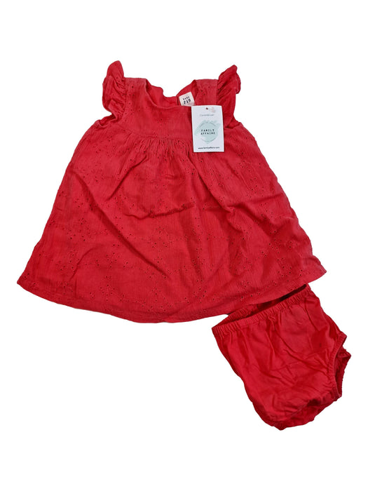 GAP 6/12m robe corail rouge