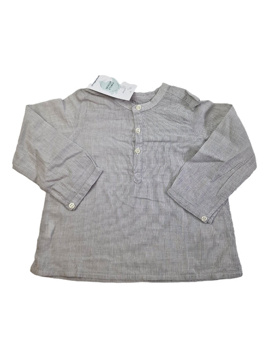 BONPOINT 18m chemise rayure grise