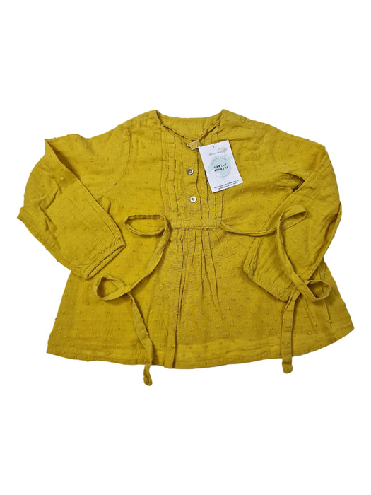 BONTON 4 ans blouse plumetis jaune