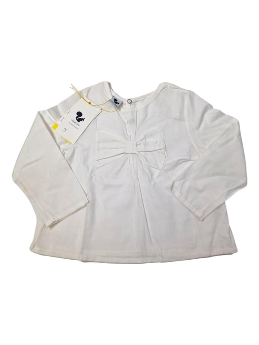 RISU RISU outlet 3 et 4 ans blouse blanche noeud