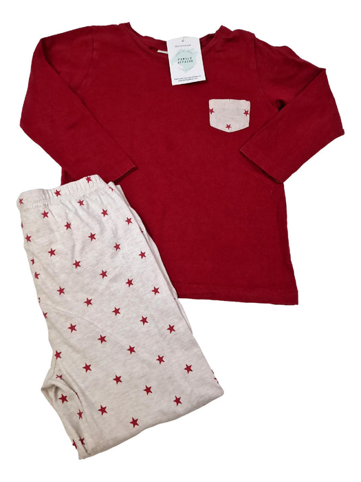 LINVOSGES 6/7 ans pyjama rouge étoile