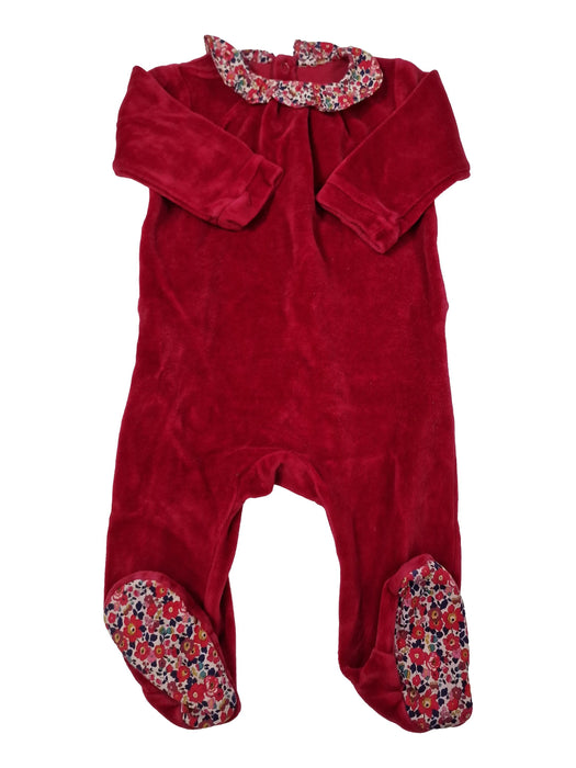 JACADI 6m pyjama rouge liberty