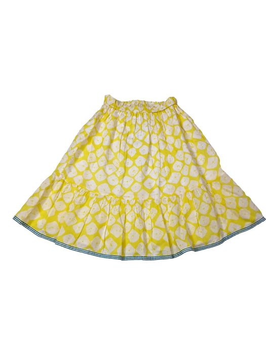 BONTON 8 ans jupe longue jaune motif