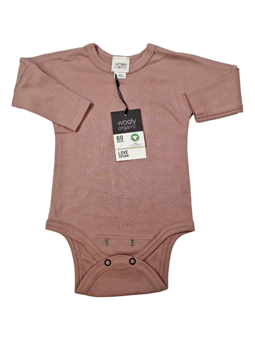 WOOLY ORGANIC outlet 9/12m body rose nude