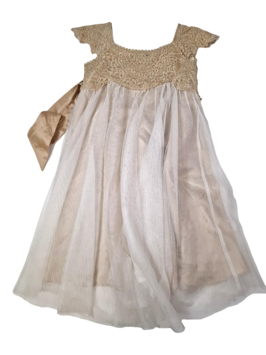 MOONSOON 4/5 ans robe or et tulle