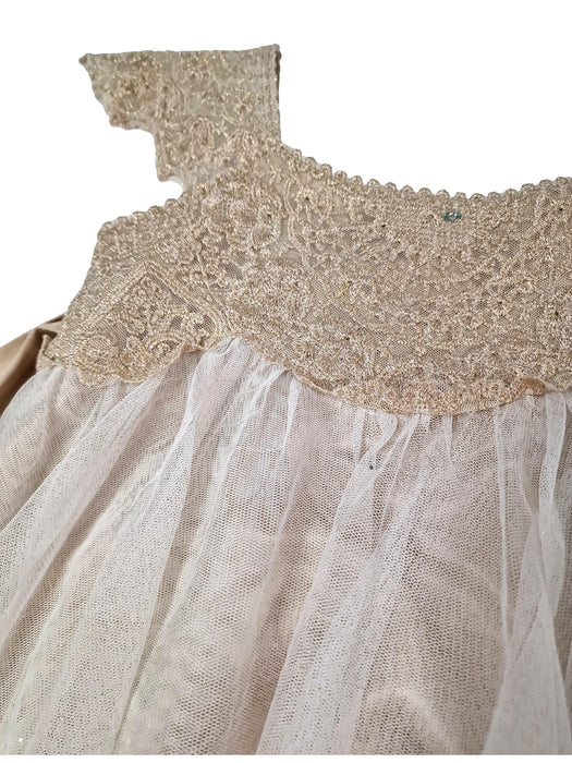 MOONSOON 4/5 ans robe or et tulle