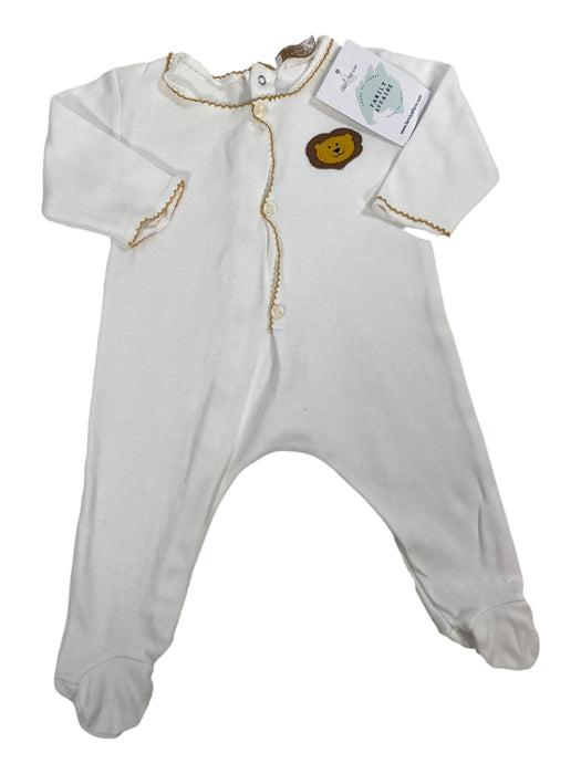ZARA 1 mois pyjama blanc lion