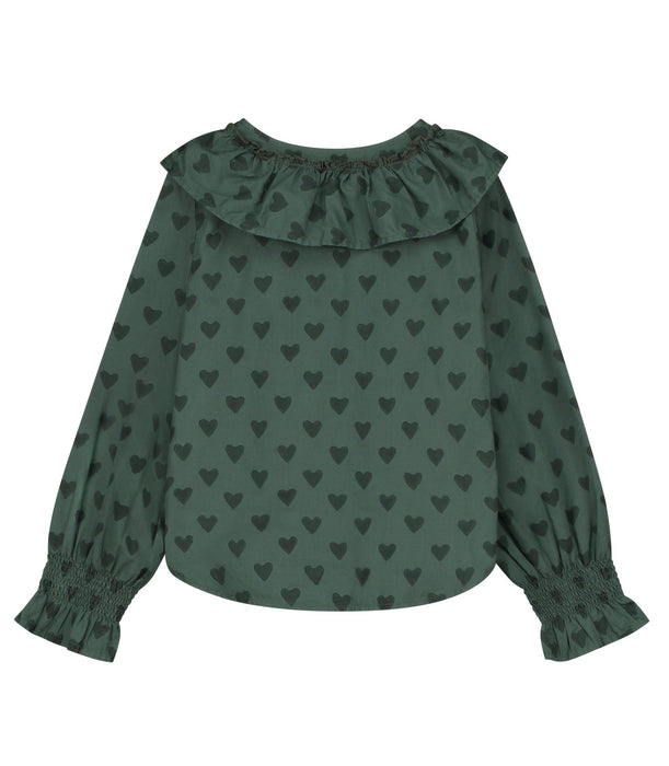 HOLI AND LOVE outlet blouse verte coeur