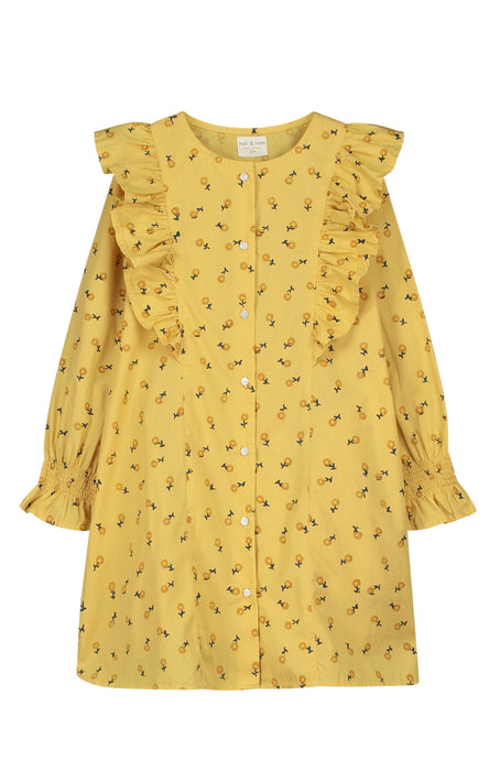 HOLI AND LOVE 8/9 ans outlet robe yellow