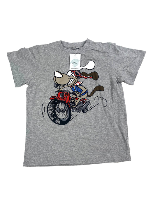 STELLA MC CARTNEY 14 ans T-shirt gris chien moto