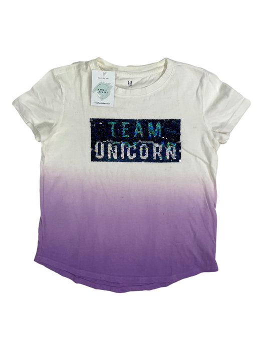 GAP 8/9 ans tee shirt "team unicorn"