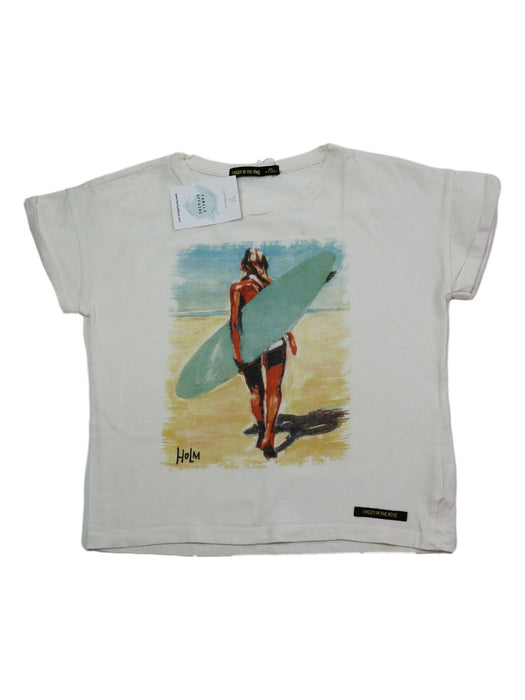 FINGER IN THE NOSE 8/9 ans tee shirt surfeuse (défaut)