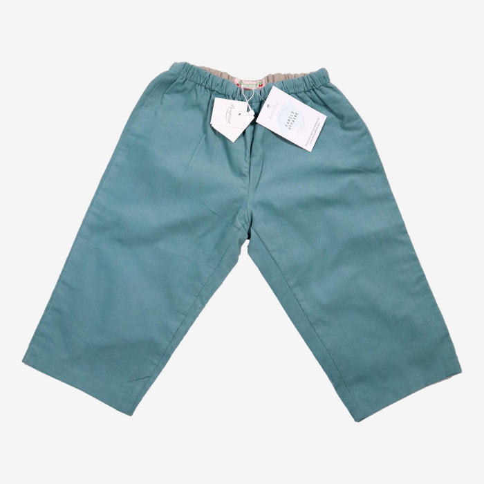 BONPOINT NEUF 18 mois pantalon vert en velours