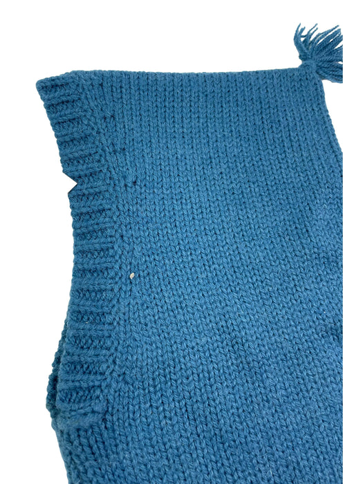 BONTON 4/8 ans Cagoule en laine vieux bleu