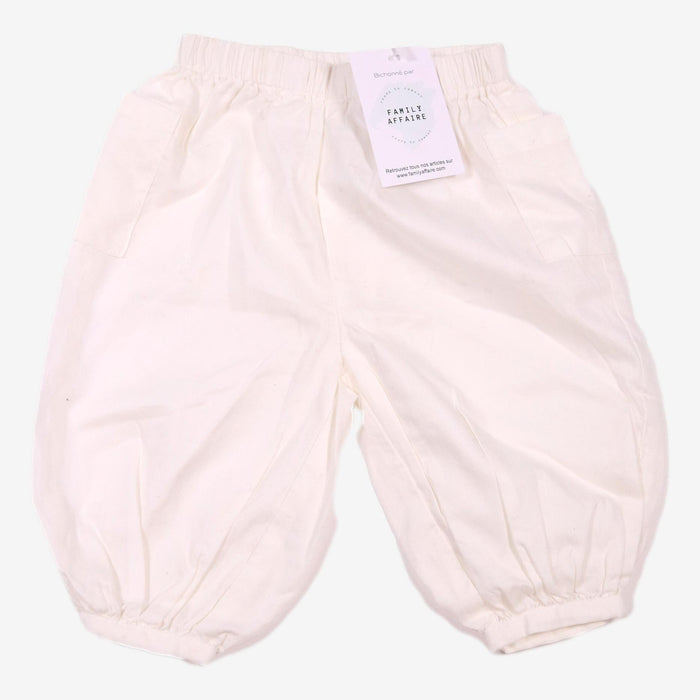 C DE C 6 mois pantalon fluide 100% coton blanc
