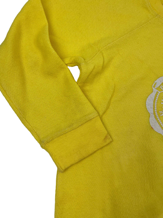 BONPOINT 6 ans pull en coton jaune tout doux (défaut)