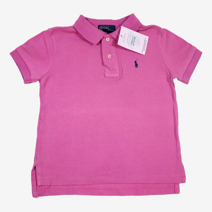 RALPH LAUREN 3 ans tee shirt polo rose (Défaut)
