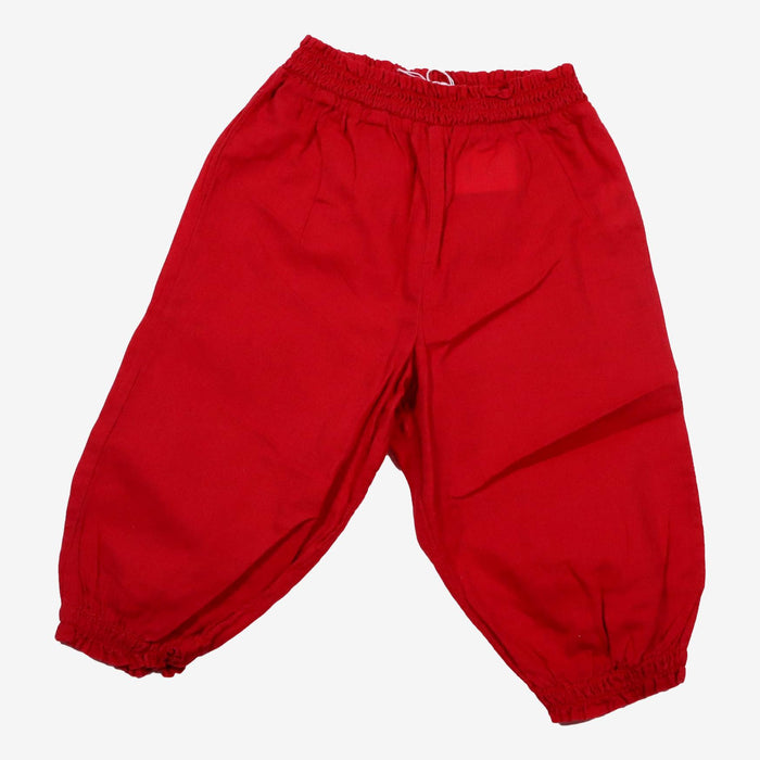 BOUTCHOU 6 mois Pantalon rouge voile de coton