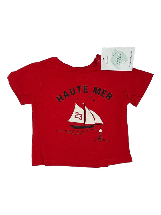 BOUTCHOU 9 mois tee shirt rouge haute mer