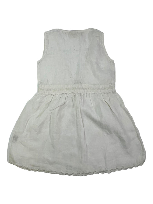 LILILOTTE outlet 10 ans robe blanche lin et dentelle