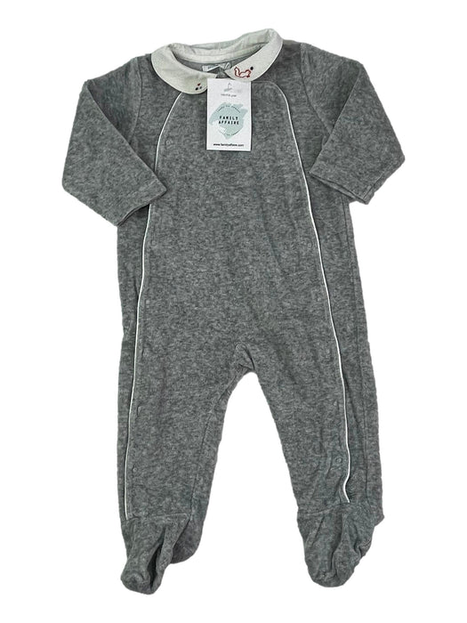 BOUTCHOU 9 mois pyjama gris velours
