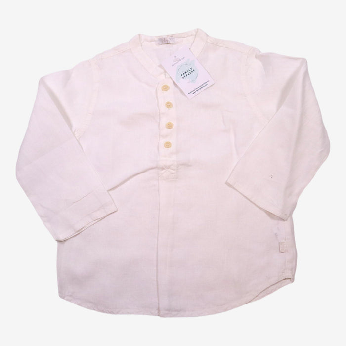 IL GUFO 3 ans chemise lin blanche