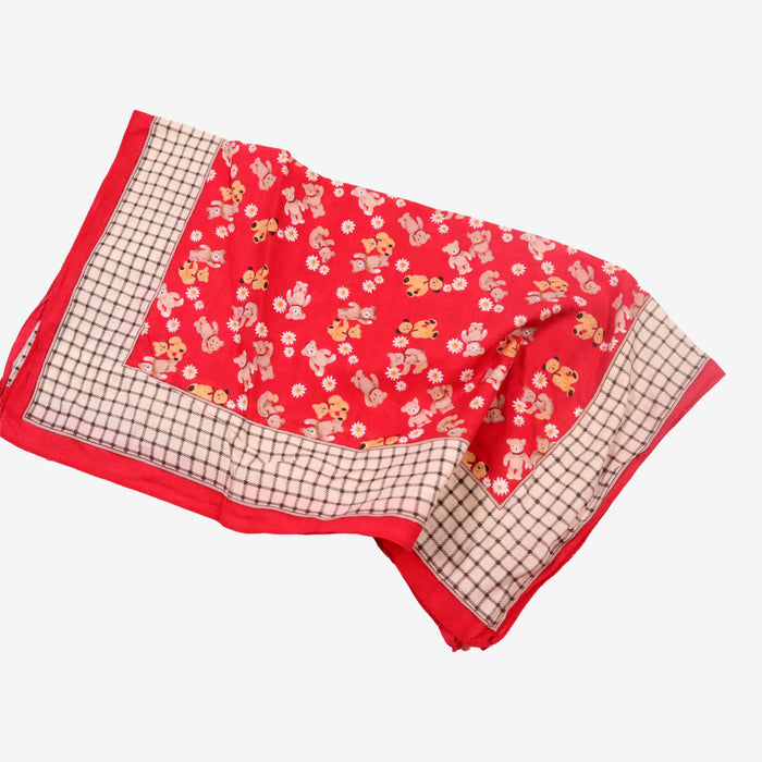 Foulard rouge ours
