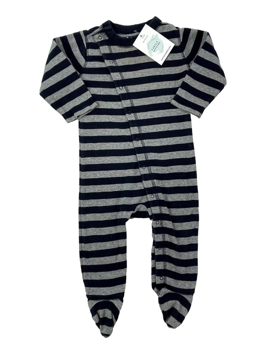 GAP 12 mois pyjama rayé  bleu et gris