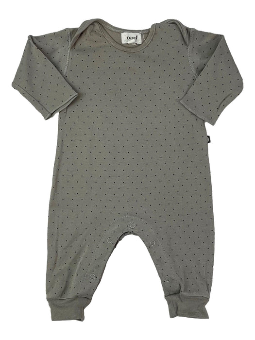 OEUF 0/3 mois combinaison pyjama gris a pois