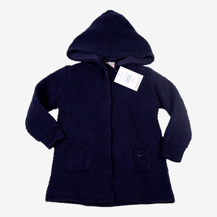 CYRILLUS 2 ans Manteau bleu tricot