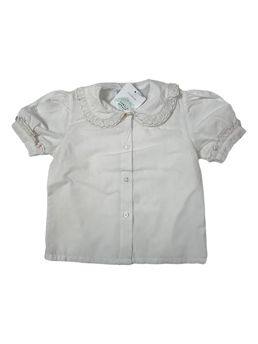 JACADI 2 ans Blouse blanche col claudine