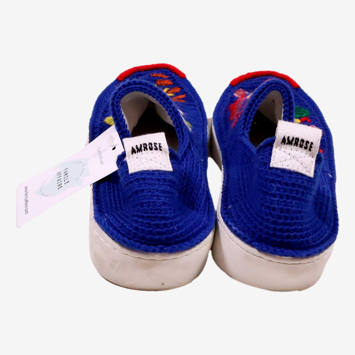 AMROSE P36 basket slippers en maille bleu