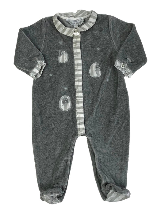 TARTINE ET CHOCOLAT 6 mois pyjama gris velours