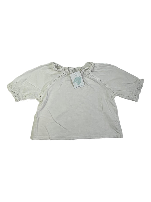 MONOPRIX 8 ans tee shirt blanc petit col