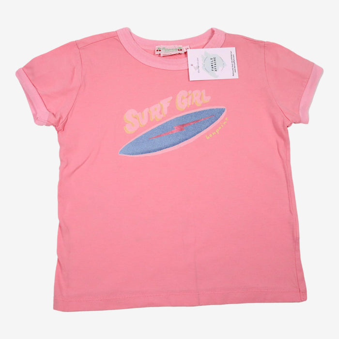 BONPOINT 6 ans Tee shirt rose surf girl