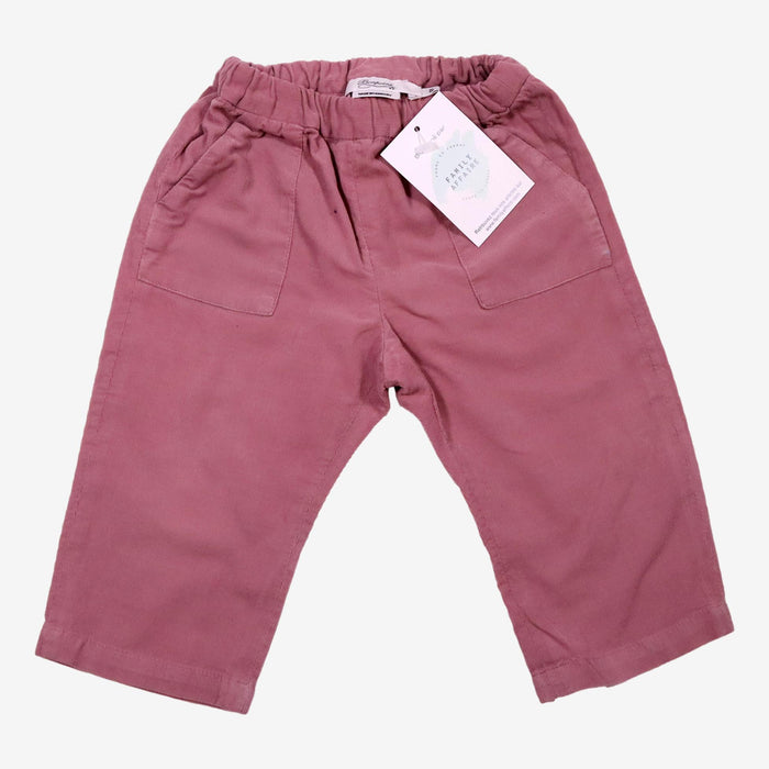 BONPOINT 12 mois pantalon violet rose coton